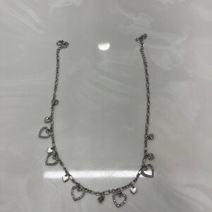 Silver Heart Charm Necklace